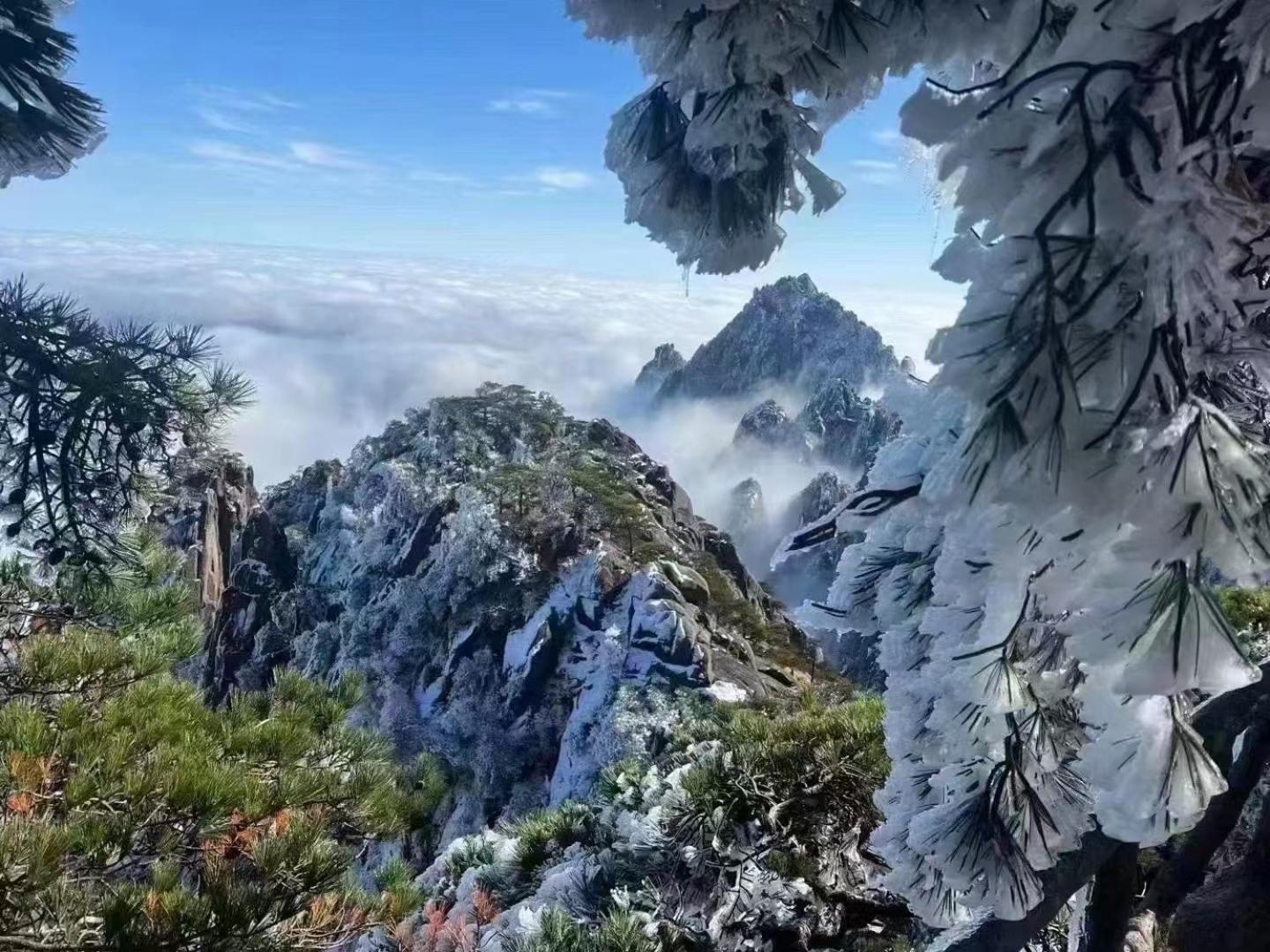 Yunshan Villa Huangshan Bagian luar foto